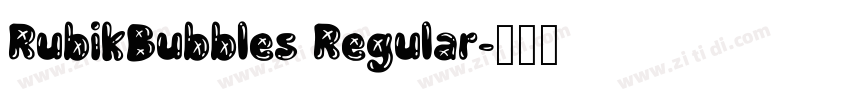 RubikBubbles Regular字体转换